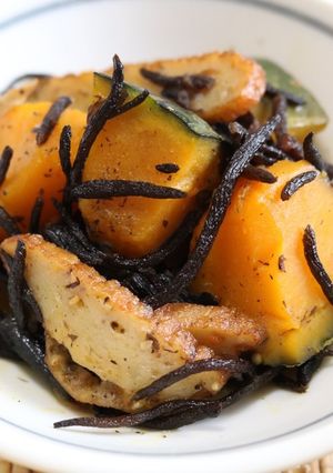 カボチャとひじきの煮物-レシピのメイン写真