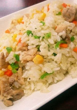 簡単！チキンピラフ風チャーハン-レシピのメイン写真