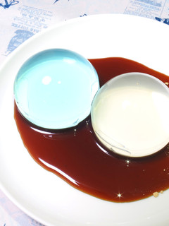 【簡単】プルプル!水信玄餅風2色ゼリー♪-レシピのメイン写真