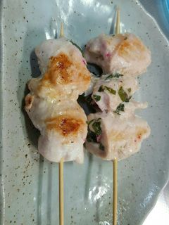 ささみ梅にんにく串焼き-レシピのメイン写真
