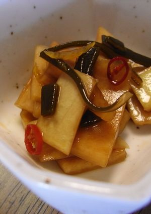 大根の皮で即席お漬物☆ゆず醤油味-レシピのメイン写真