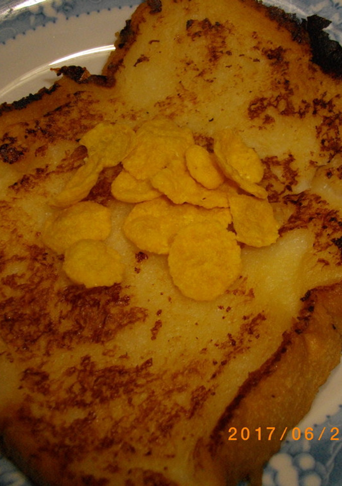 パンのはちみつミルク焼きとフレーク-レシピのメイン写真