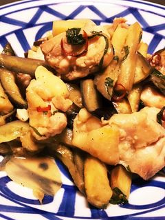 ポン酢で簡単!茄子と鶏肉のさっぱり炒め-レシピのメイン写真
