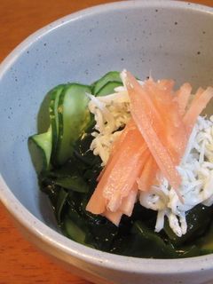 簡単!しらすとわかめときゅうりの酢の物-レシピのメイン写真