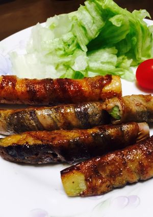 ナスの豚肉巻き-レシピのメイン写真