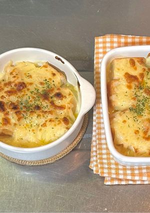 クラムチャウダーアレンジ⭐︎パングラタン-レシピのメイン写真