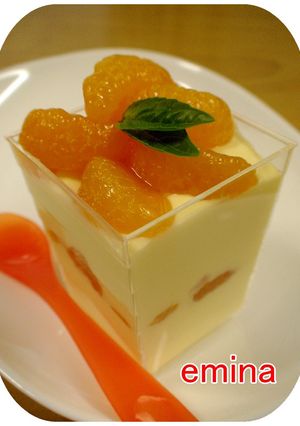 混ぜるだけ～♡♡みかんのレアチーズケーキ-レシピのメイン写真