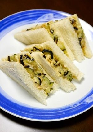 簡単！茄子の甘味噌サンド-レシピのメイン写真