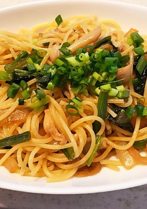 簡単 コンソメで和風しょうゆパスタ♪-レシピのメイン写真