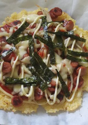 残りご飯リメイク もちもちライスピザ-レシピのメイン写真