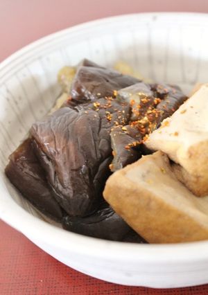 便利時短♪美味♪レンジ茄子と厚揚げの煮物-レシピのメイン写真