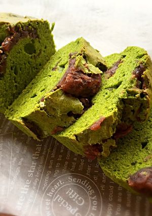 濃厚抹茶とあんこのパウンドケーキ-レシピのメイン写真