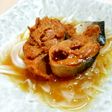 「サバ味噌缶と玉ねぎ」レンチンで簡単一皿
