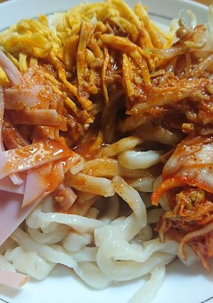 暑い日にぴったり☆冷製うどん韓国風-レシピのメイン写真