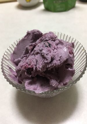 途中混ぜ無しブルーベリーのアイスクリーム-レシピのメイン写真