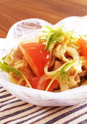 簡単作り置き♪柔らか豚肉とトマトのマリネ-レシピのメイン写真