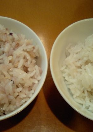 雑穀米と白米を同時に炊く方法-レシピのメイン写真