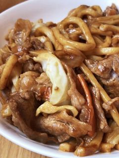 *焼うどん*焼きそばソースで*-レシピのメイン写真
