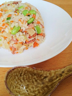 枝豆とたくあんのチャーハン-レシピのメイン写真