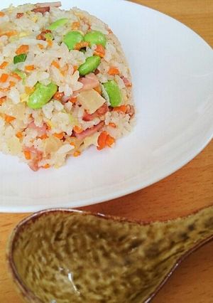 枝豆とたくあんのチャーハン-レシピのメイン写真