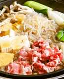 牛バラ切り落とし肉deバター香るすき焼き