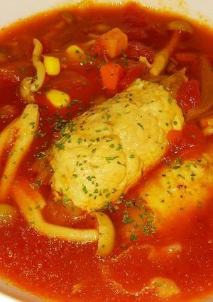 簡単！！キャベツの肉巻きトマトスープ-レシピのメイン写真