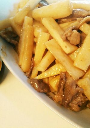 長いもと豚肉のスタミナ源タレ炒め-レシピのメイン写真
