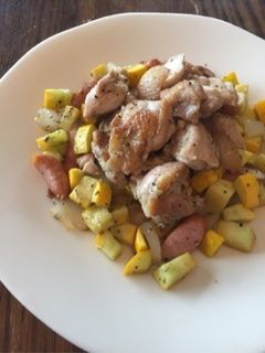 チキンと黄ズッキーニの炒め物-レシピのメイン写真