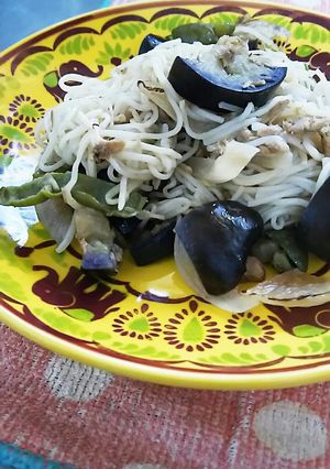 夏野菜のそうめんチャンプル-レシピのメイン写真