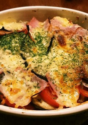 なす・トマト・ベーコンのチーズ焼き-レシピのメイン写真