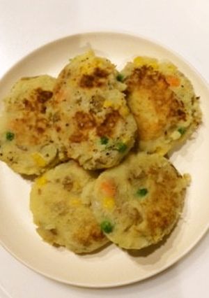 お野菜・シラス入りのじゃがいもお焼き-レシピのメイン写真
