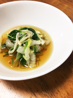簡単!めんつゆで野菜のさっぱり煮びたし♫-レシピのメイン写真