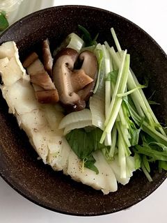 鱈とシャキシャキ水菜のシンプル蒸し-レシピのメイン写真