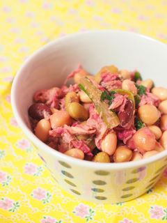 簡単♪赤のビーツのビーンズサラダ-レシピのメイン写真