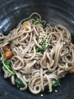 なめたけとモロヘイヤのぶっかけ蕎麦-レシピのメイン写真