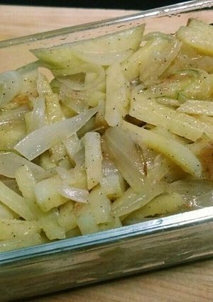 じゃがいもとたまねぎの炒め物-レシピのメイン写真