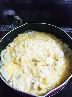 簡単!鶏肉と玉ねぎの卵雑炊-レシピのメイン写真