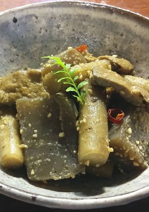 新ごぼうと蒟蒻の煮物-レシピのメイン写真