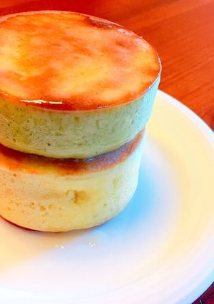 100均グッズで厚焼きパンケーキ-レシピのメイン写真