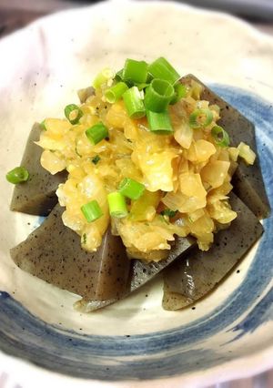 玉ねぎの甘味噌こんにゃく-レシピのメイン写真