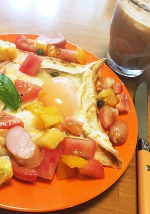 小麦粉でガレット-レシピのメイン写真