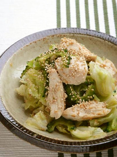 鶏むね肉とキャベツの梅みそ和え-レシピのメイン写真