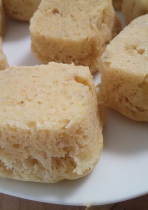 レンジで♡離乳食バナナきな粉蒸しパン-レシピのメイン写真