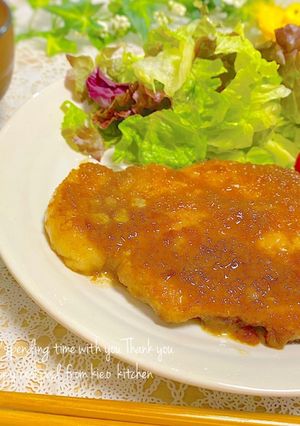 【飯泥棒】❀玉ねぎソースのポークソテー❀-レシピのメイン写真