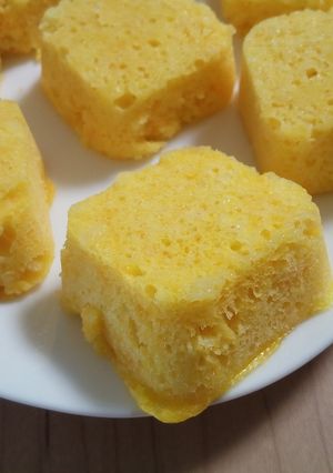 レンジで♡離乳食ニンジン蒸しパン-レシピのメイン写真