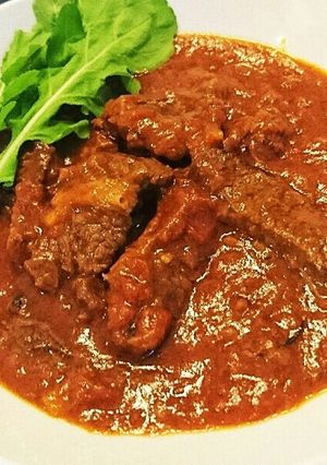 牛肉ごろっとトマトソース煮-レシピのメイン写真