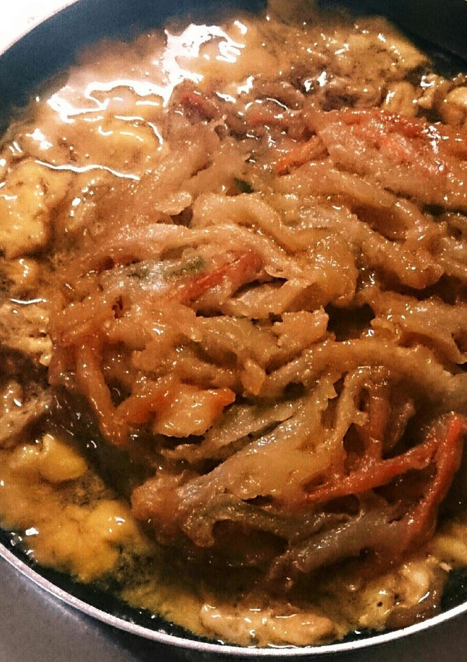 激安丼！市販のかき揚げで卵とじかき揚げ丼-レシピのメイン写真