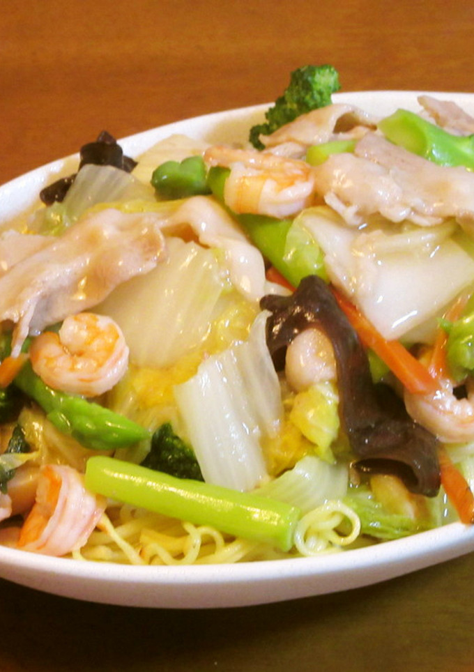 旬の野菜がたっぷり！五目あんかけ焼きそば-レシピのメイン写真