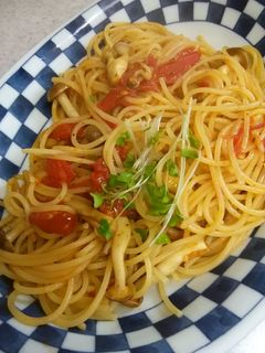 フレッシュトマトのパスタ、しめじ-レシピのメイン写真