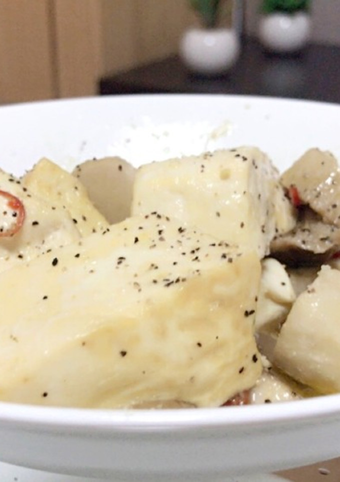 豆腐とエリンギのアヒージョ風:-)-レシピのメイン写真